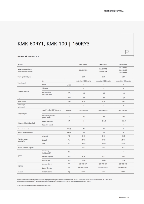 Tepelné čerpadlo split 12kW